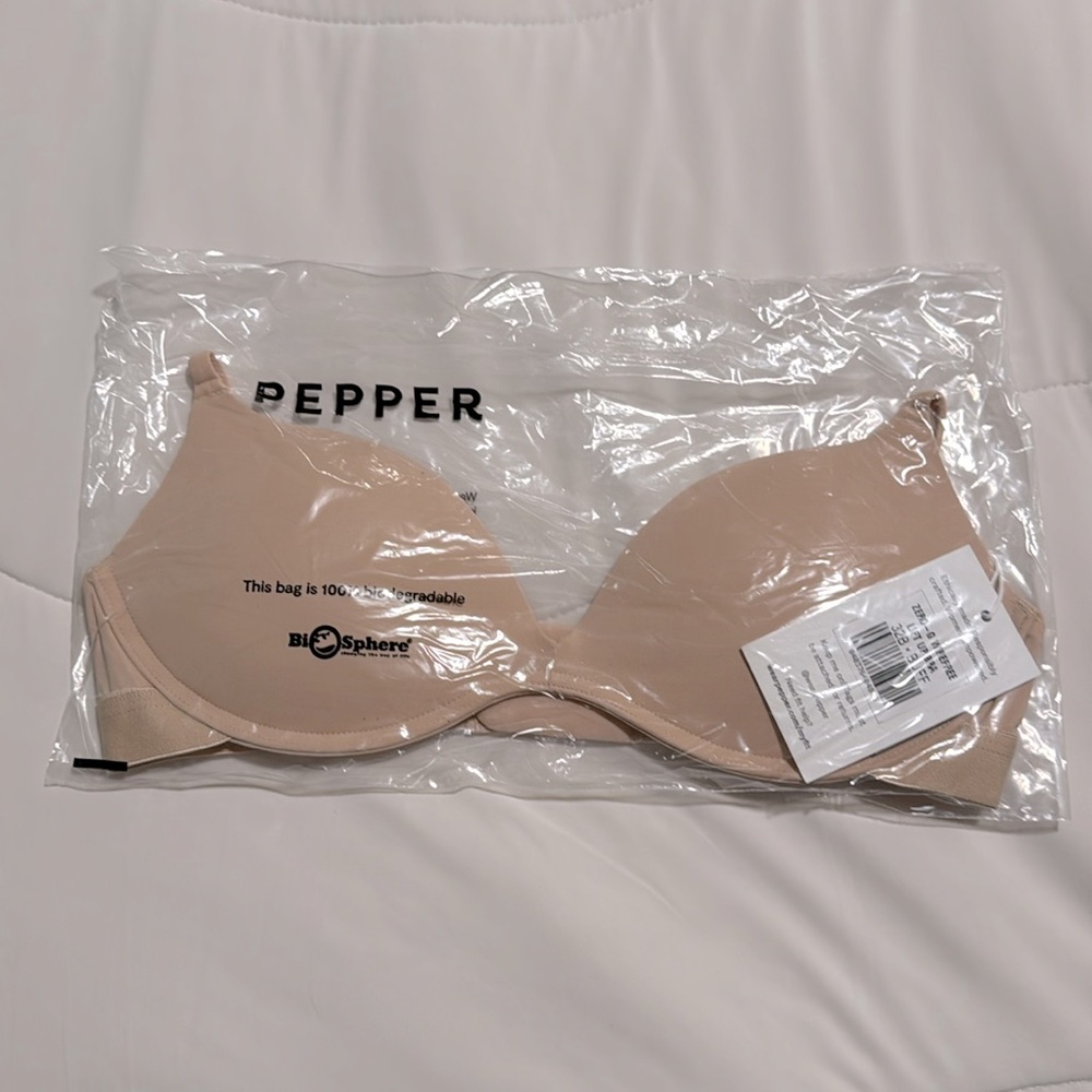 Pepper Nude wire free lift up bra